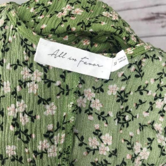 All In Favor Button Down Floral Midi Dress NWOT - Picture 9 of 10